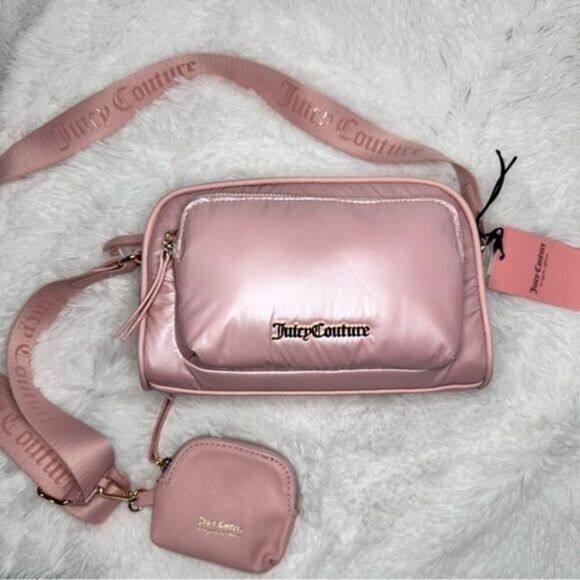 Juicy Couture Handbags - Juicy Couture Timeless Crossbody Purse Fanny Pack - Pink Diamond